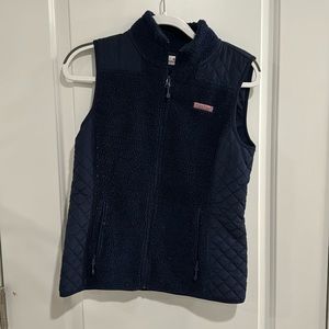 Women’s Navy Fleece Vineyard Vines Vest size XS